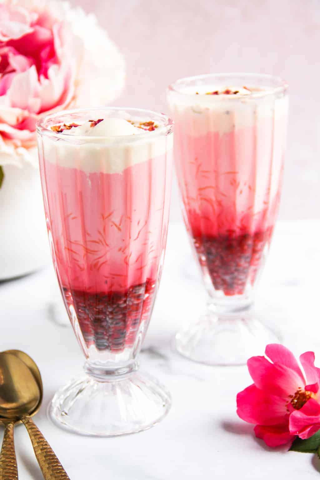 Sugar Free Semiya Rose Milk